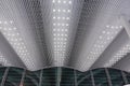 Airport  hall lobby ceiling led lighting Royalty Free Stock Photo