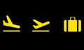 Airport icons set