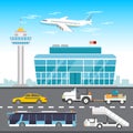 Airport infographic elements