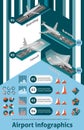 Airport Infographic Set