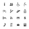 Airport infomation services icons