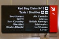 Airport Informational Sign at Tampa International Airport