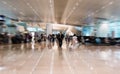 Airport interior with motion blur, motion effect - image Royalty Free Stock Photo