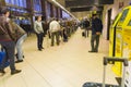 Waiting line and cab terminal on Henri Coanda International Airport 