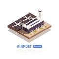 Isometric Terminal Airport Background