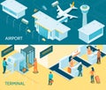 Airport Isometric Banners