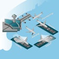 Airport isometric set