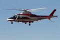 Airport, Italy - 02 06 2019: Helicopter fire brigade Italy