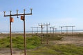 Airport Landing Lights Royalty Free Stock Photo