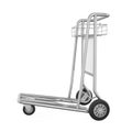 Airport Luggage Cart Isolated