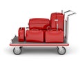 Airport luggage cart