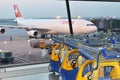 Airport luggage carts