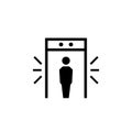 Airport metal detector icon Royalty Free Stock Photo