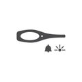 airport metal detector work, metal detector tool icon