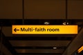 Airport multi-faith room Royalty Free Stock Photo