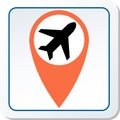 Airport Navigation Icon Vector Illustration Graphical Representation