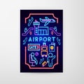 Airport Neon Flyer