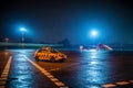 Airport at night