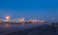 Airport Night View Royalty Free Stock Photo
