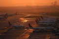 Airport operations in Istanbul AtatÃÂ¼rk Airport Royalty Free Stock Photo