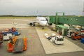 Airport parking terminal Royalty Free Stock Photo