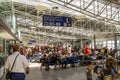 Airport, passengers in the waiting room Royalty Free Stock Photo