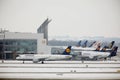 Airport plane activity in Munich Airport MUC