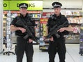 2 airport police at Glasgow Airport