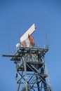 Airport radar tower Royalty Free Stock Photo