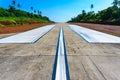 Airport runway Royalty Free Stock Photo