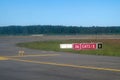 Airport Runway Signs at Riga International Airport RIX Royalty Free Stock Photo