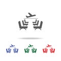 Airport Seat place, waiting area icon. Elements of airport multi colored icons. Premium quality graphic design icon. Simple icon f