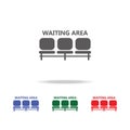 Airport Seat place, waiting area icon. Elements of airport multi colored icons. Premium quality graphic design icon. Simple icon f