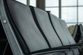 Airport seating close up Royalty Free Stock Photo