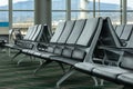 Airport seating close up Royalty Free Stock Photo