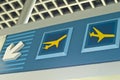 Airport Sign Royalty Free Stock Photo