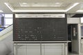 Airport Split Flap Board Royalty Free Stock Photo