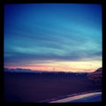 Airport sunset