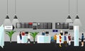 Airport terminal concept vector illustration. Design elements and banners in flat style. Travel Royalty Free Stock Photo