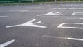 Airport terminal directional signs