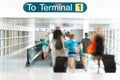 Airport Terminal Interior Royalty Free Stock Photo