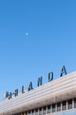 Airport terminal sign Arlanda Royalty Free Stock Photo