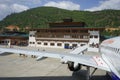 Airport in Timphu, Bhutan Royalty Free Stock Photo