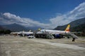 Airport in Timphu, Bhutan Royalty Free Stock Photo