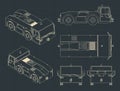 Airport tow tractor drawings