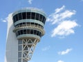 Airport traffic control tower Royalty Free Stock Photo