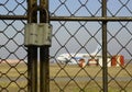 Airport under lock Royalty Free Stock Photo