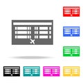 airport view from above icon. Elements of Airport multi colored icons. Premium quality graphic design icon. Simple icon for websit
