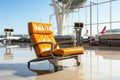 Airport Waiting Chair on white background