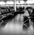 Airport waiting lounge Royalty Free Stock Photo